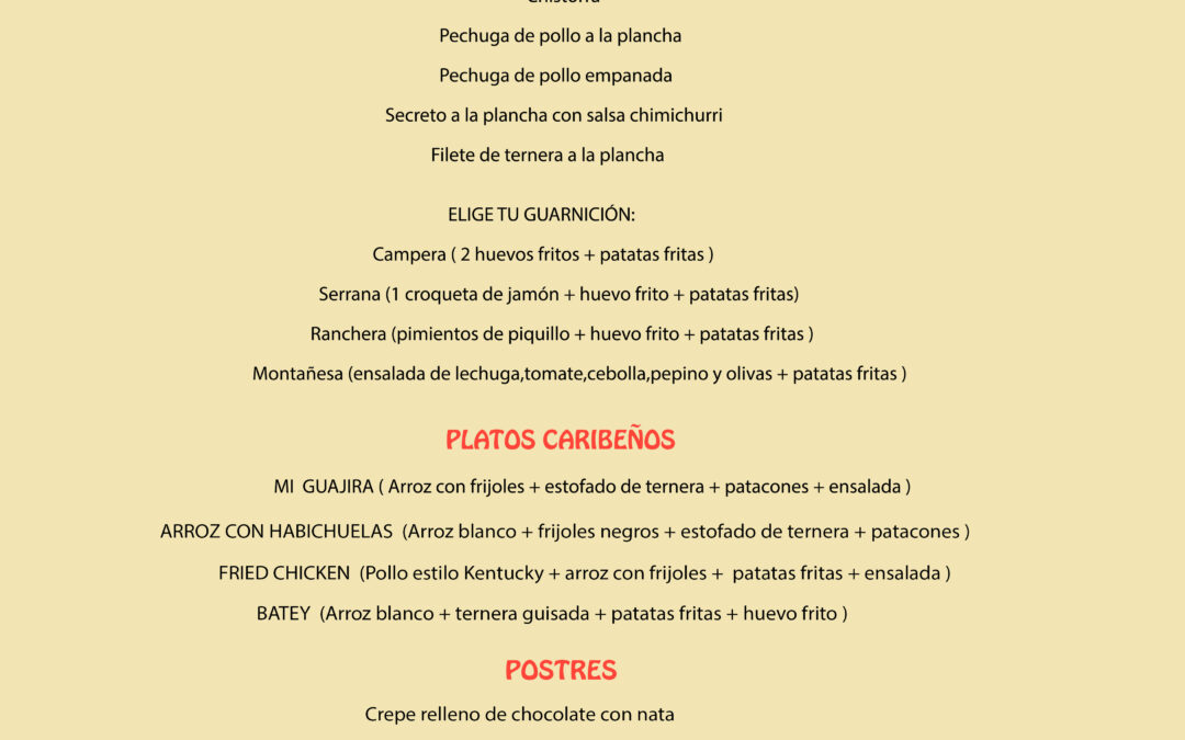 Descubre nuestro Menú Exclusivo en Max Center