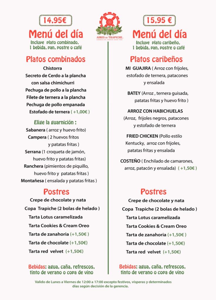 Aires de Trapiche Doblamos la apuesta en Barakaldo con 2 menús irresistibles