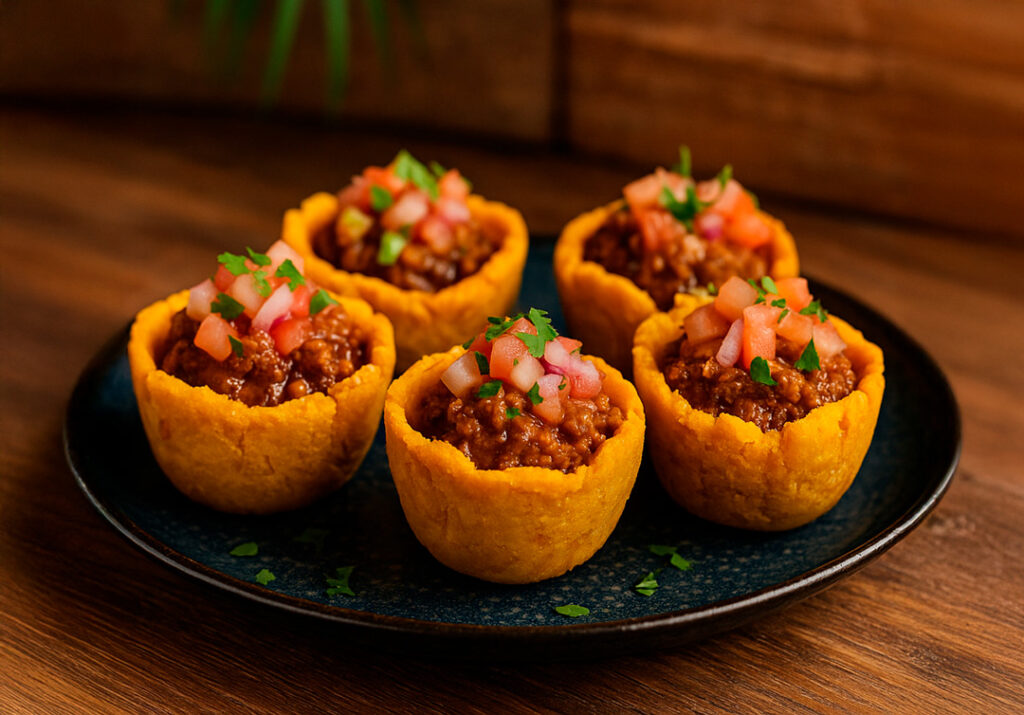 Canastillas de Patacón de Chile con Carne: el sabor caribeño que impulsa Aires de Trapiche