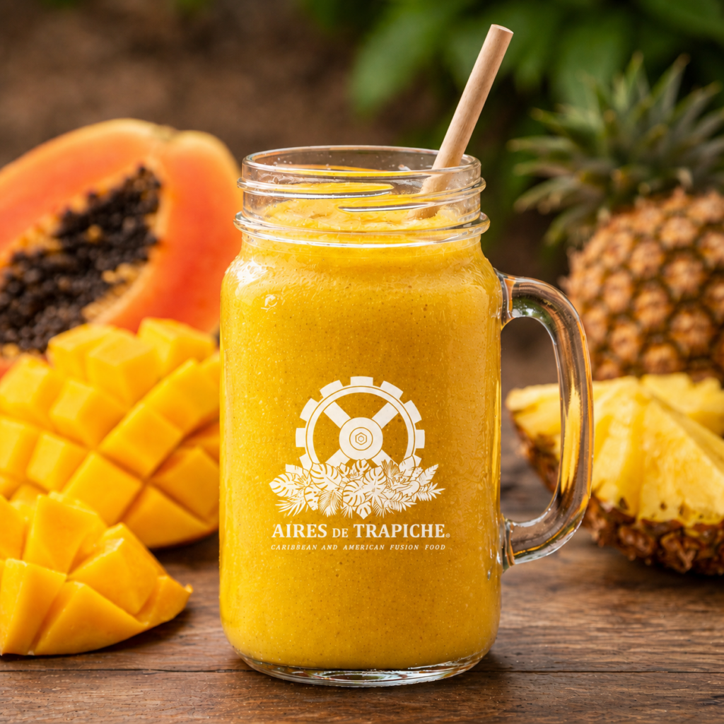Aires de Trapiche smoothie de mango piña y papayaAires de Trapiche smoothie de piña coco y plátano