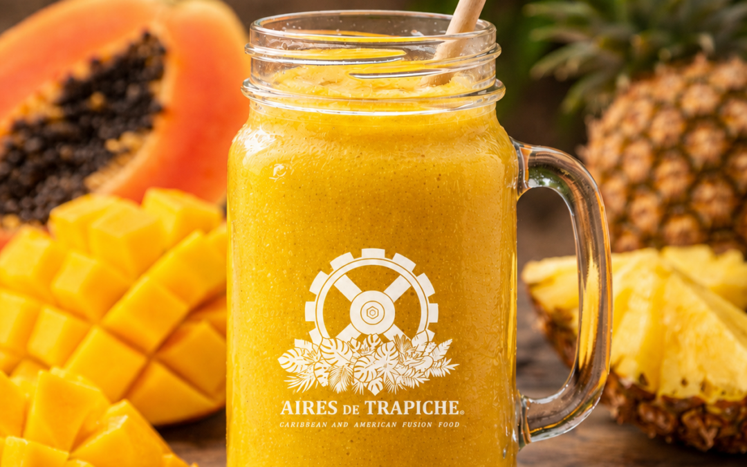 Smoothies caribeños en Aires de Trapiche: fruta, frescor y sabor tropical